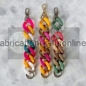 <strong>mac chunky acrylic bracelet</strong>
bracelet with hypoallergenic stainless steel hardware