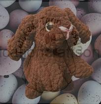 bunny rabbit crocheted in various colours