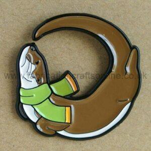 Animal enamel lapel pin badge