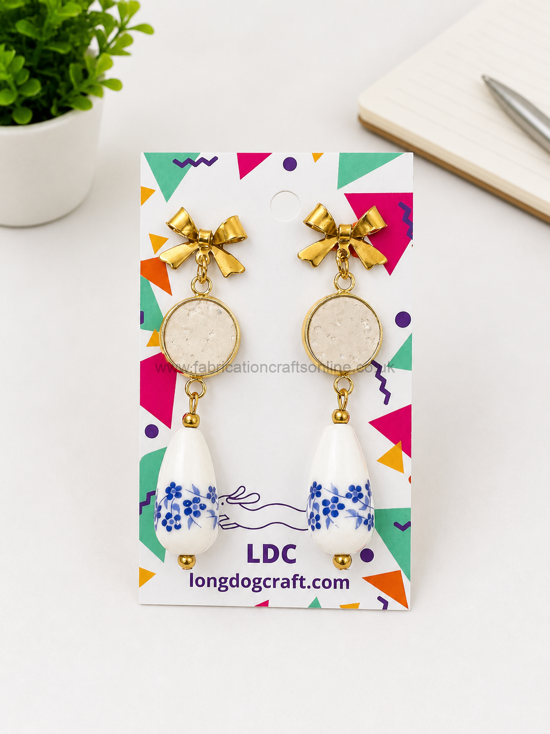 ldc earrings
this product is click and collect only not for shipping
this photo is for a general idea please visit the shop to see the full earring collection
all of our earring hardware is lead and nickel free plated metal or stainless steel
they make the perfect gift for any occasion whether its a birthday anniversary or just to show your love
go on and make someones day with a very special and unique gift
or why not just treat yourself