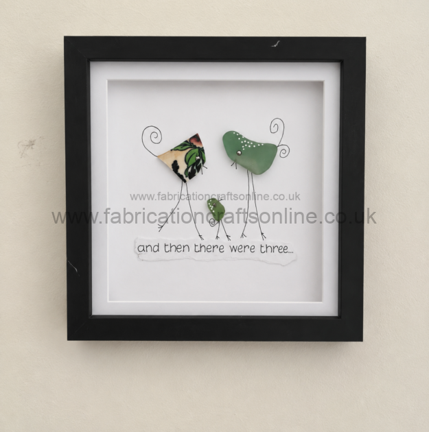 Sea Glass Art Feather a handcrafted feather artwork created using genuine sea glass vintage china and mixed media beautifully presented in a × cm glass fronted shadow box frame making a thoughtful keepsake or sympathy gift
