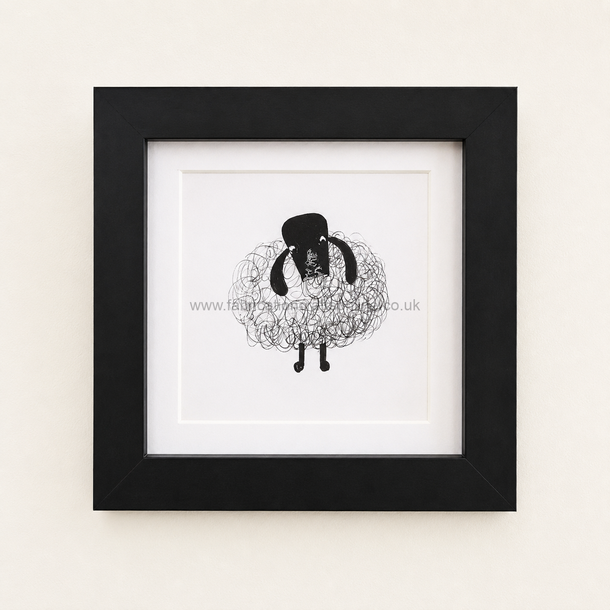 a charming handcrafted tutu dress made from genuine sea glass and vintage china hanging from an ornate coat hanger above a hand drawn display stand beautifully presented in a  x  cm white shadow box frame