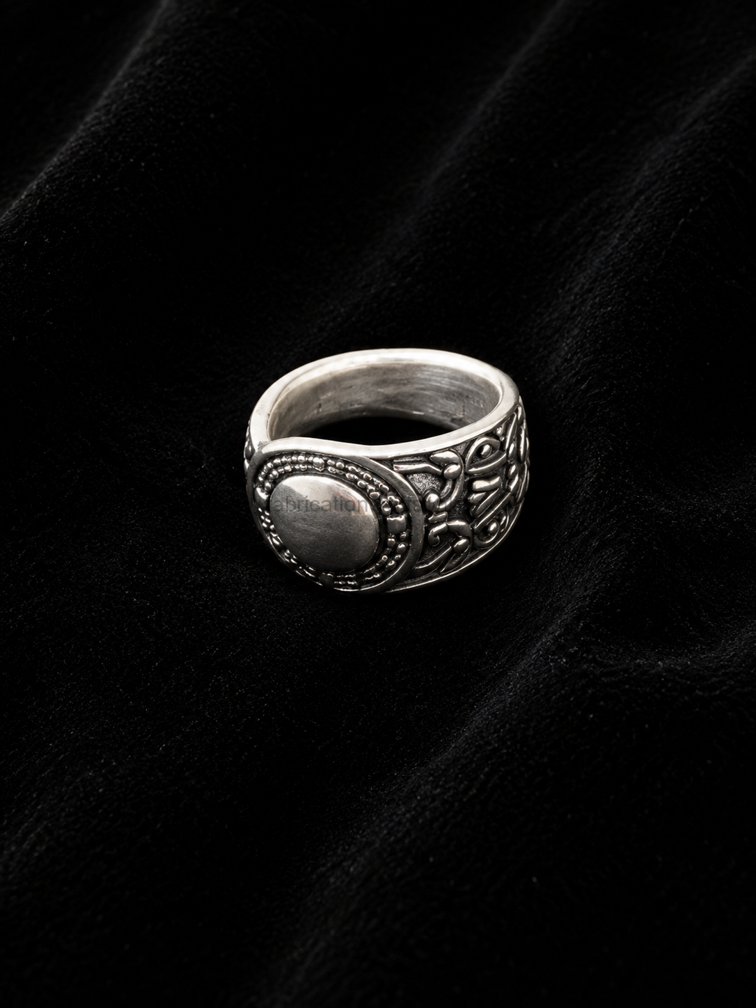 Spoon Ring Ornate handcrafted vintage spoon ring with an ornate floral and beaded design carefully shaped and polished into a bold statement ring with timeless vintage character