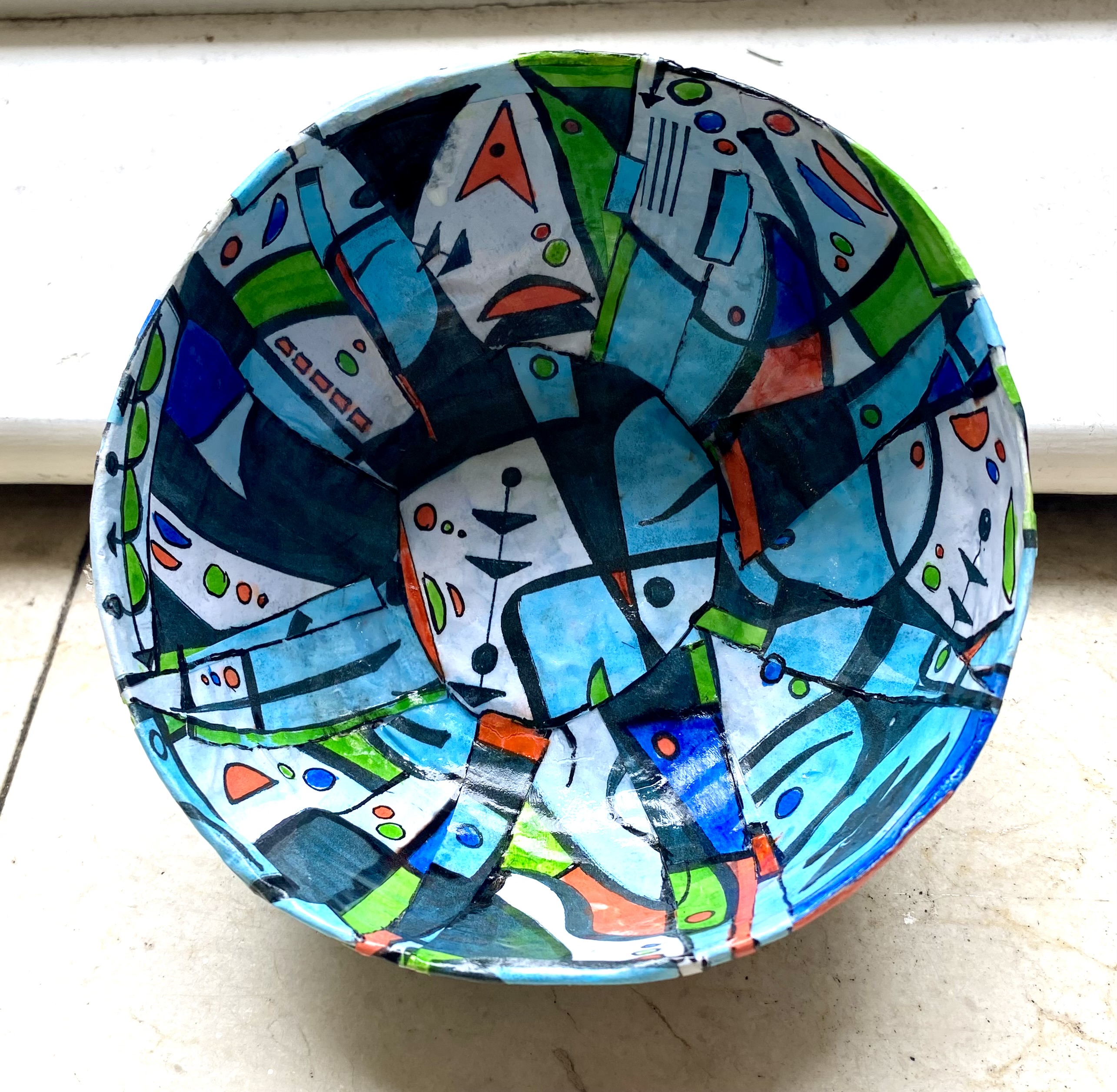 kandinsky small handcrafted bowl