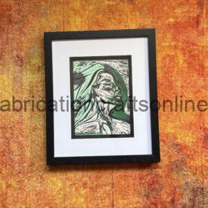 Held Within 2 Original Lino Cut