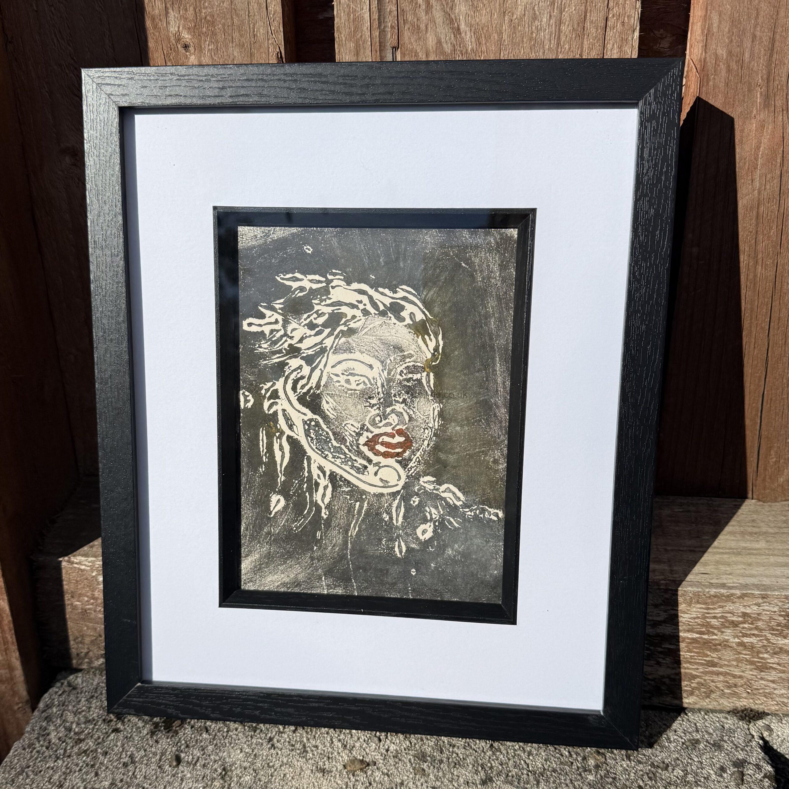 img original hand printed collagraph exploring emotion identity and the things left unspoken part of a limited edition of two with each print featuring individual variations in colour texture and mark making