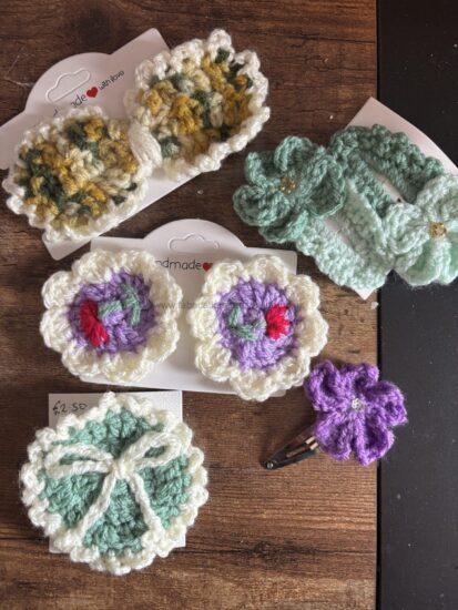 hair clips earrings inspired by swamps decay and whimsy

made by bogsbane creations