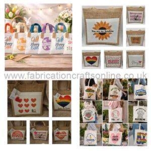 Themed jute bags, tote bags and kids bags with printed designs