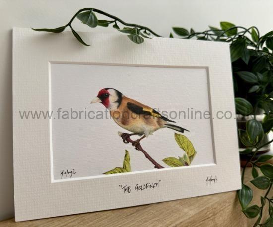 the goldfinch detailed study of a spring favourite the european or brown hare lepus europaeus

the original drawing was created using faber castell polychromos pencils on a bristol board gsm 

signed and individually numbered  copies limited edition a prints are on gsm uncoated stock and come with a white textured mount

the  x  is printed on gorgeous fine ridge nettuno paper with a  x  textured white mount and is also available in an oak effect frame