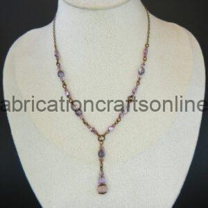 Beaded Necklace Drop Pendant