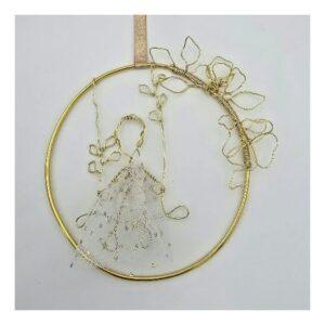 Wire hanging ring decorations