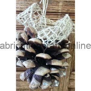 Hanging Pinecone with Bow