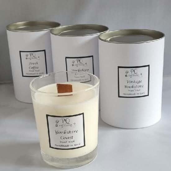 wood wick soy wax candle
